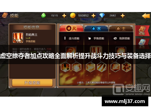 虚空掠夺者加点攻略全面解析提升战斗力技巧与装备选择