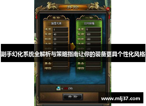 副手幻化系统全解析与策略指南让你的装备更具个性化风格